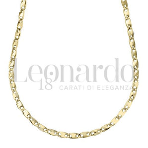 Herrenkette Flachkette Gelbgold