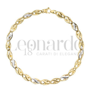 Bracciale catena piatta oro