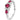 Bliss Anello trilogy diamanti e rubini 20091472