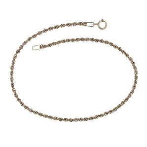Bracciale fune oro bianco