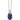 Collana bliss gioielli zaffiro e diamante oro bianco 18kt 20069990