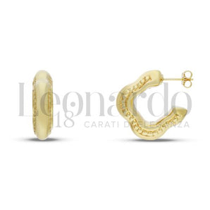 Ohrringe Hoop Gold Gelb elektroformato