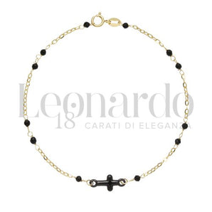 Bracelet homme avec spinelles or jaune