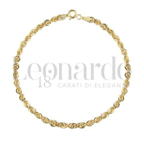 Bracciale maglia americana oro giallo