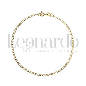 Bracciale catena traversino oro giallo
