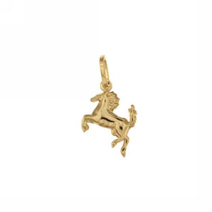 pendentif cheval or jaune
