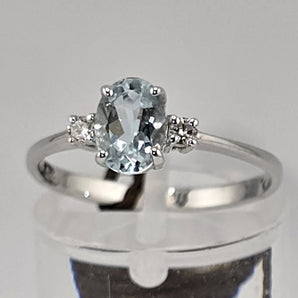 Anello Donna Bliss acqua marina e diamanti 20094885