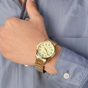 Casio orologio acciaio dorato uomo mtp-v001g