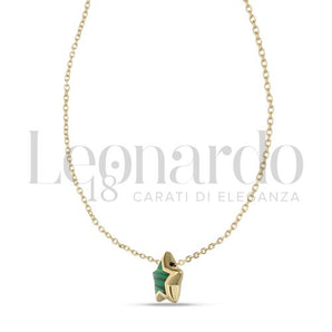 Collana stella donna oro giallo