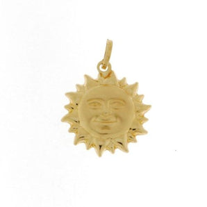 Ciondolo sole oro giallo