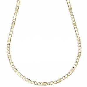 Collana catena figaro oro giallo