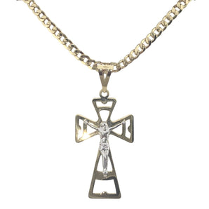 Collana crocifisso oro giallo