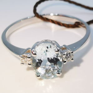 Anello Donna Bliss acqua marina e diamanti 20094885
