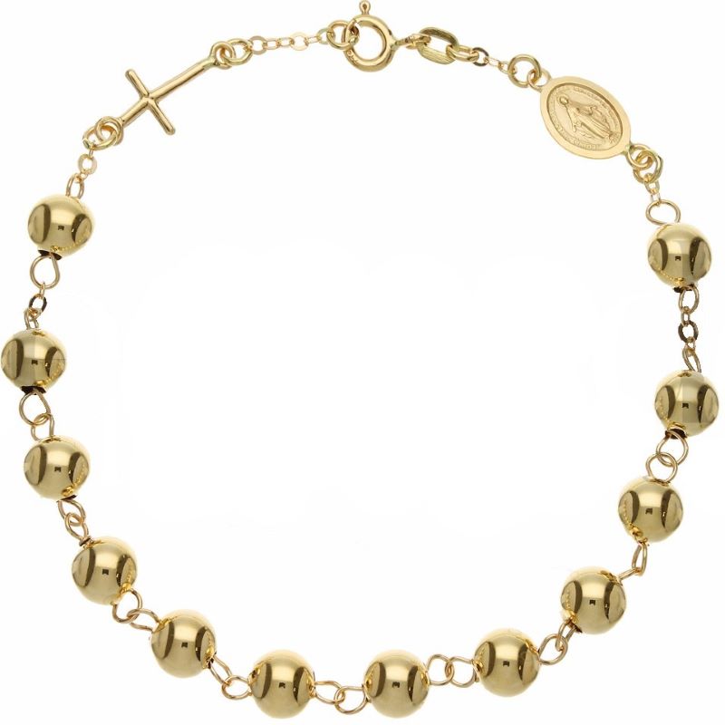 Bracciale rosario oro giallo – Gioielleria Angela