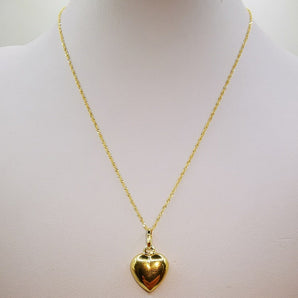 collana cuore oro giallo