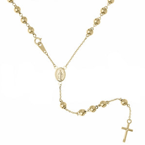 collana rosario oro giallo