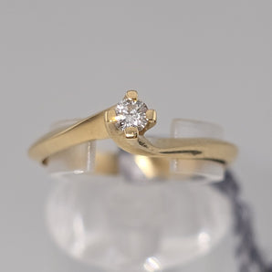 Anello solitario valentino oro giallo