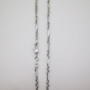 Collana tubolare oro bianco - Gioielleria Angela 