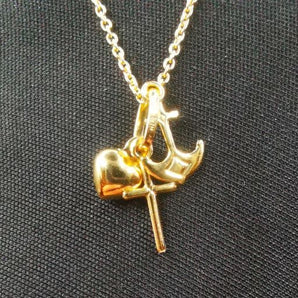 Collana fede speranza carità oro - Gioielleria Angela 