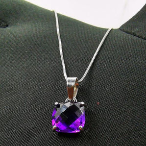 Collana violette oro bianco - Gioielleria Angela 