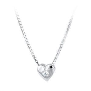 collana cuore diamante