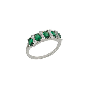 anello veretta smeraldi